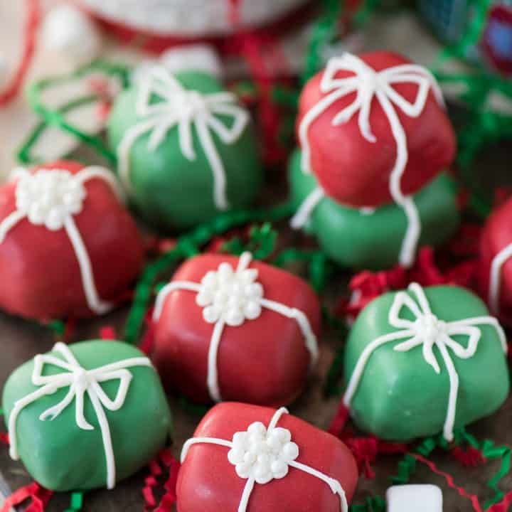 Christmas Present Oreo Balls Oreo Balls That Look Like Presents