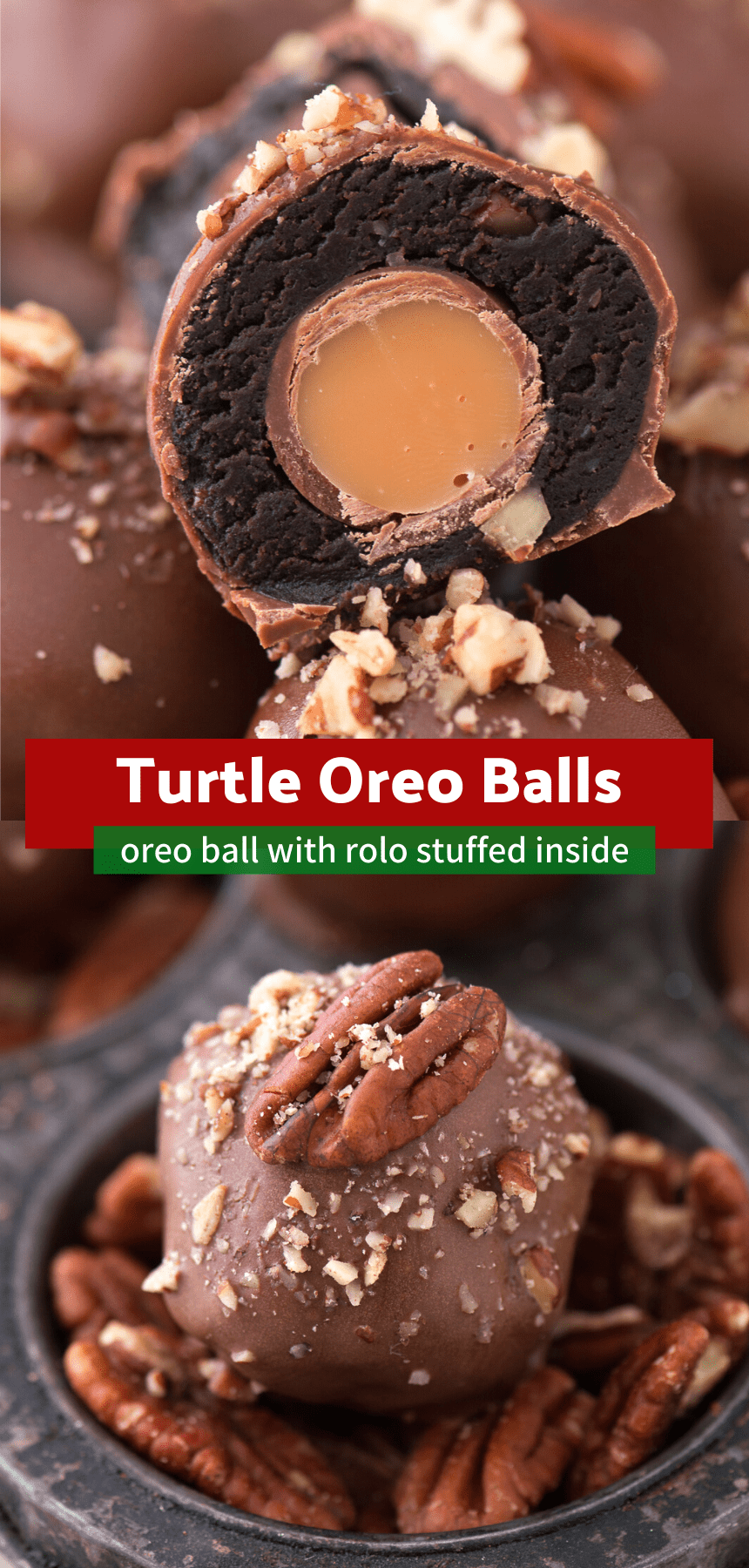 Turtle Oreo Balls - favorite oreo ball recipe!