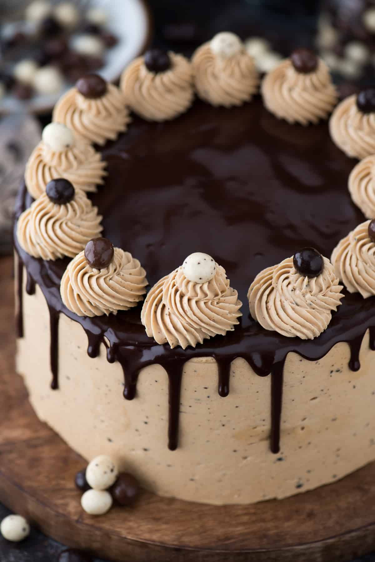 2 layer chocolate espresso cake - this cake got rave reviews! Everyone loves the pairing of chocolate & coffee!