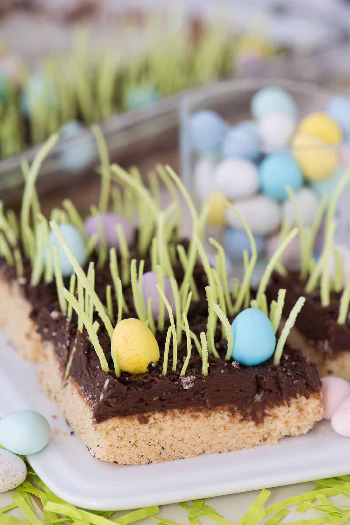 Egg Hunt Sugar Cookie Bars are a fun Easter dessert recipe to make with your kids!