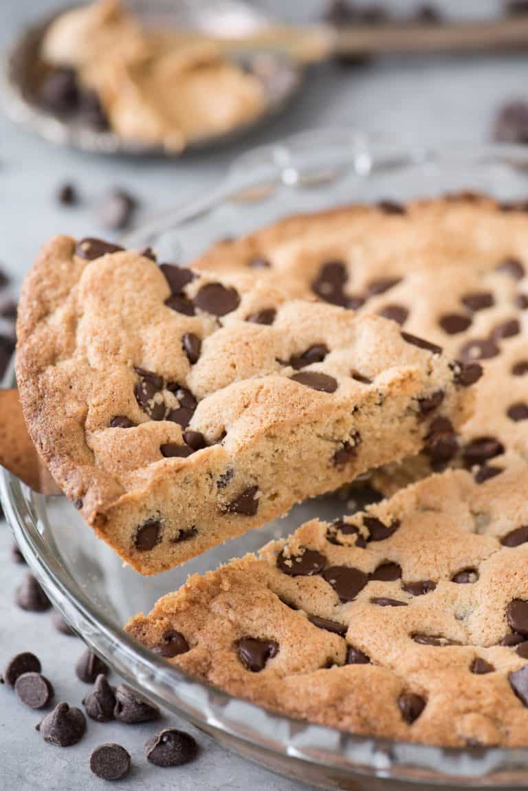 Peanut Butter Chocolate Chip Cookie Pie