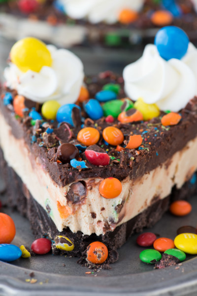 No Bake M&M Pie