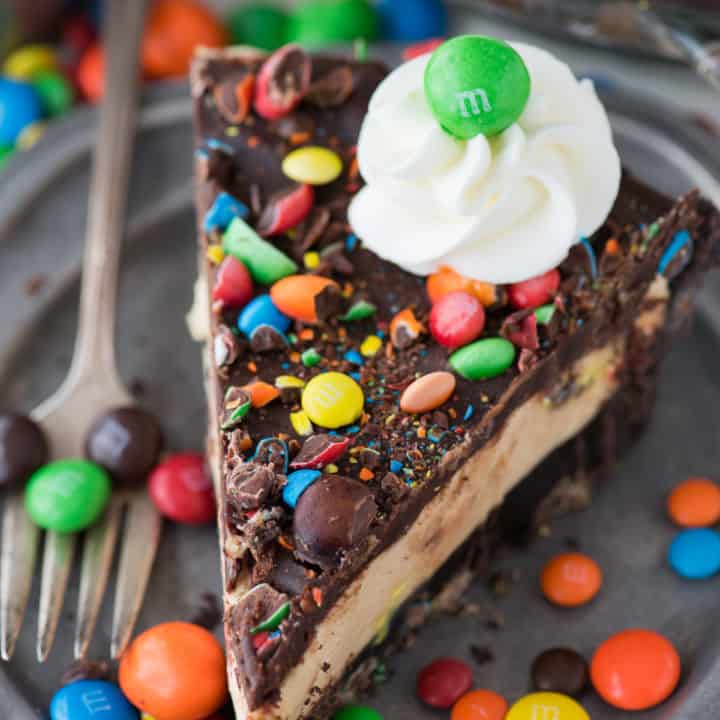 No Bake M&M Pie