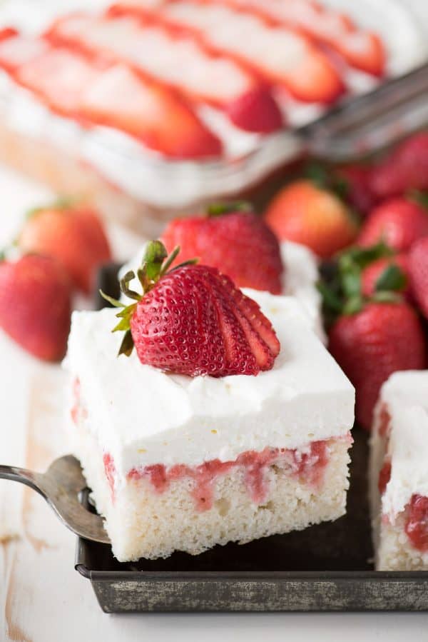 Recipe For Strawberry Poke Cake - The First Year