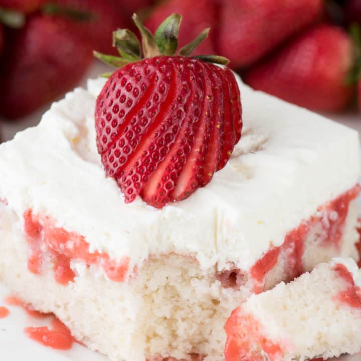 Recipe For Strawberry Poke Cake - The First Year