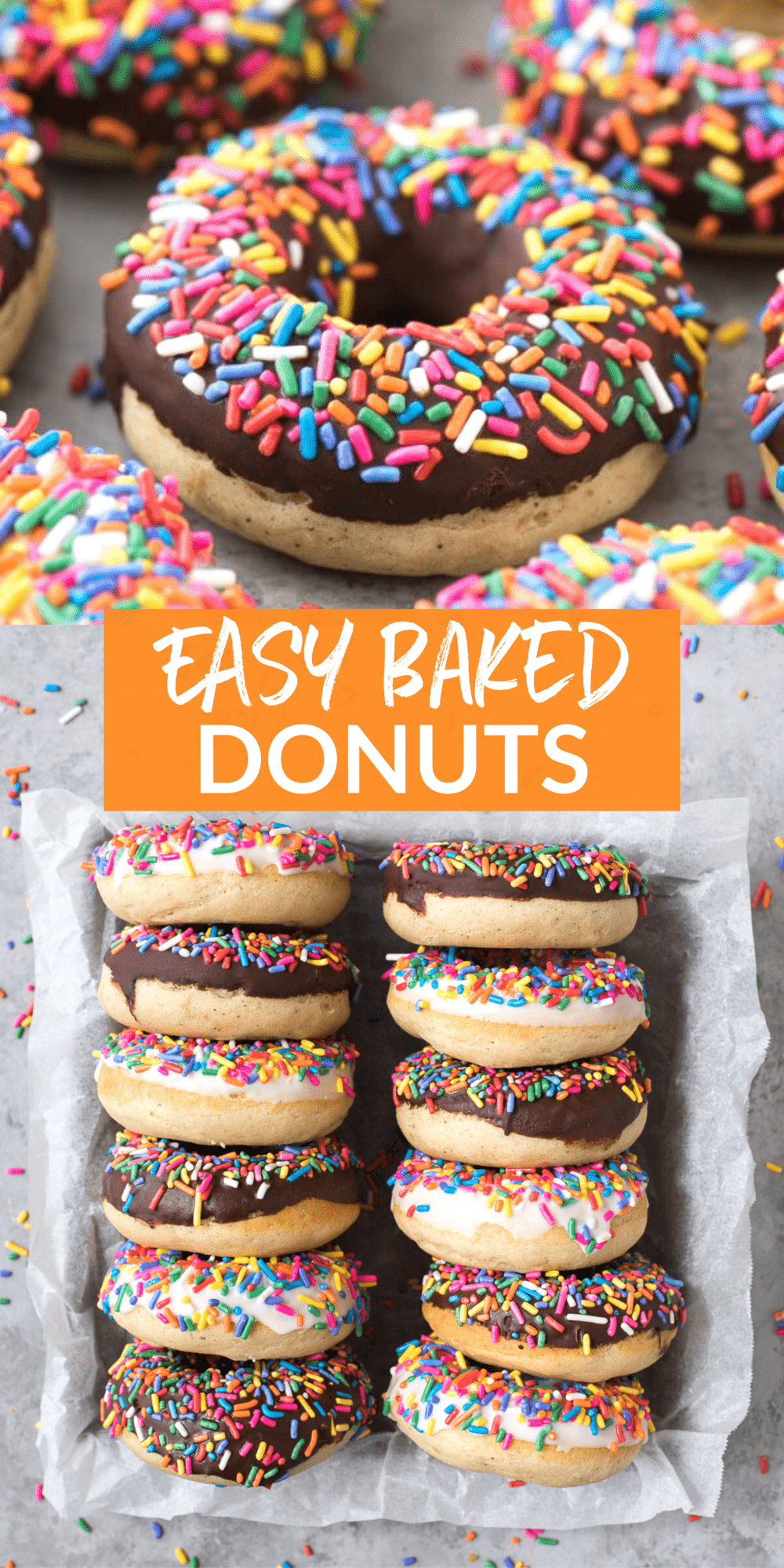 Baked Donut Recipe - an easy baked donut recipe that's ready in 30 mins!