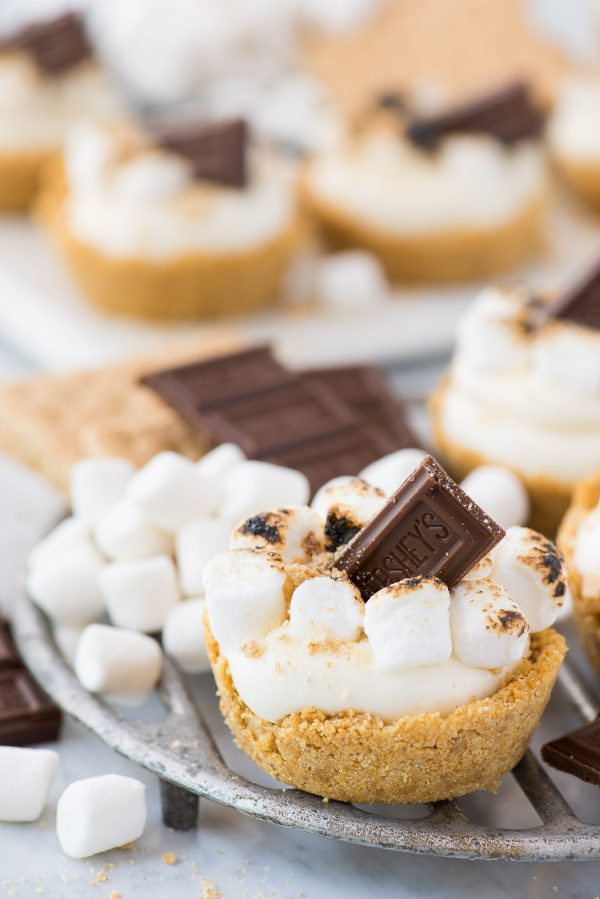 No Bake S'mores Cheesecake Cups