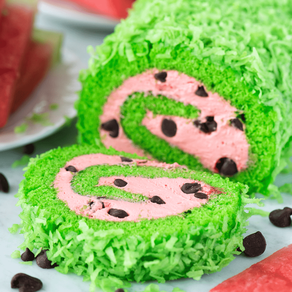 Watermelon Cake Roll