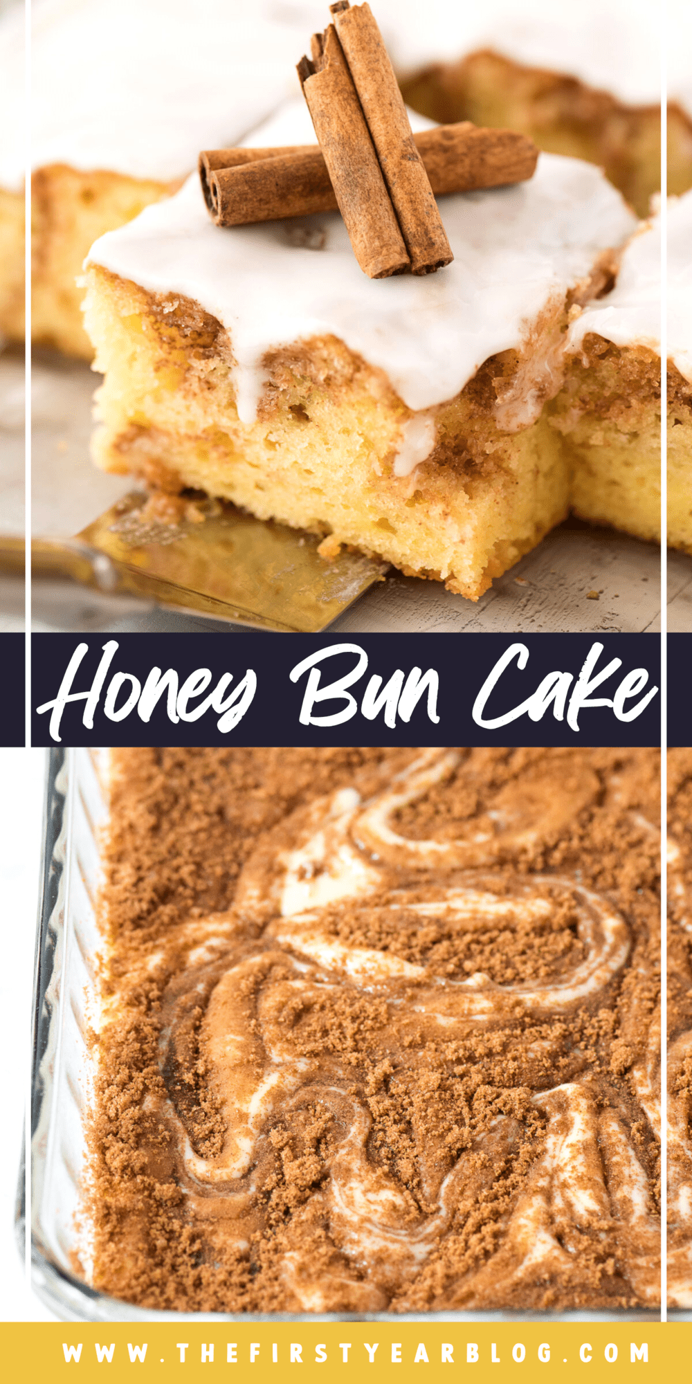 Honey Bun Cake (Boxed Cake Mix Hack!) The First Year