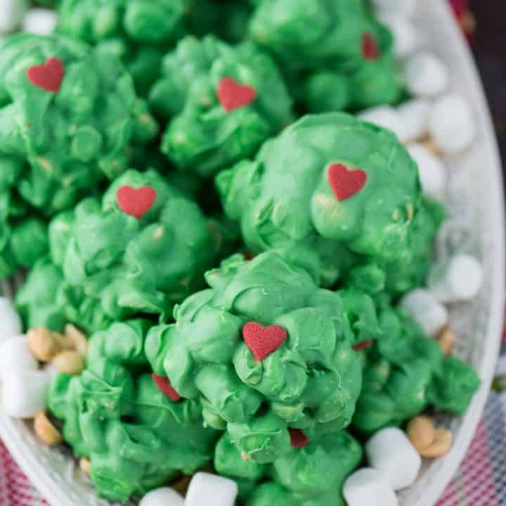Grinch Peanut Marshmallow Clusters