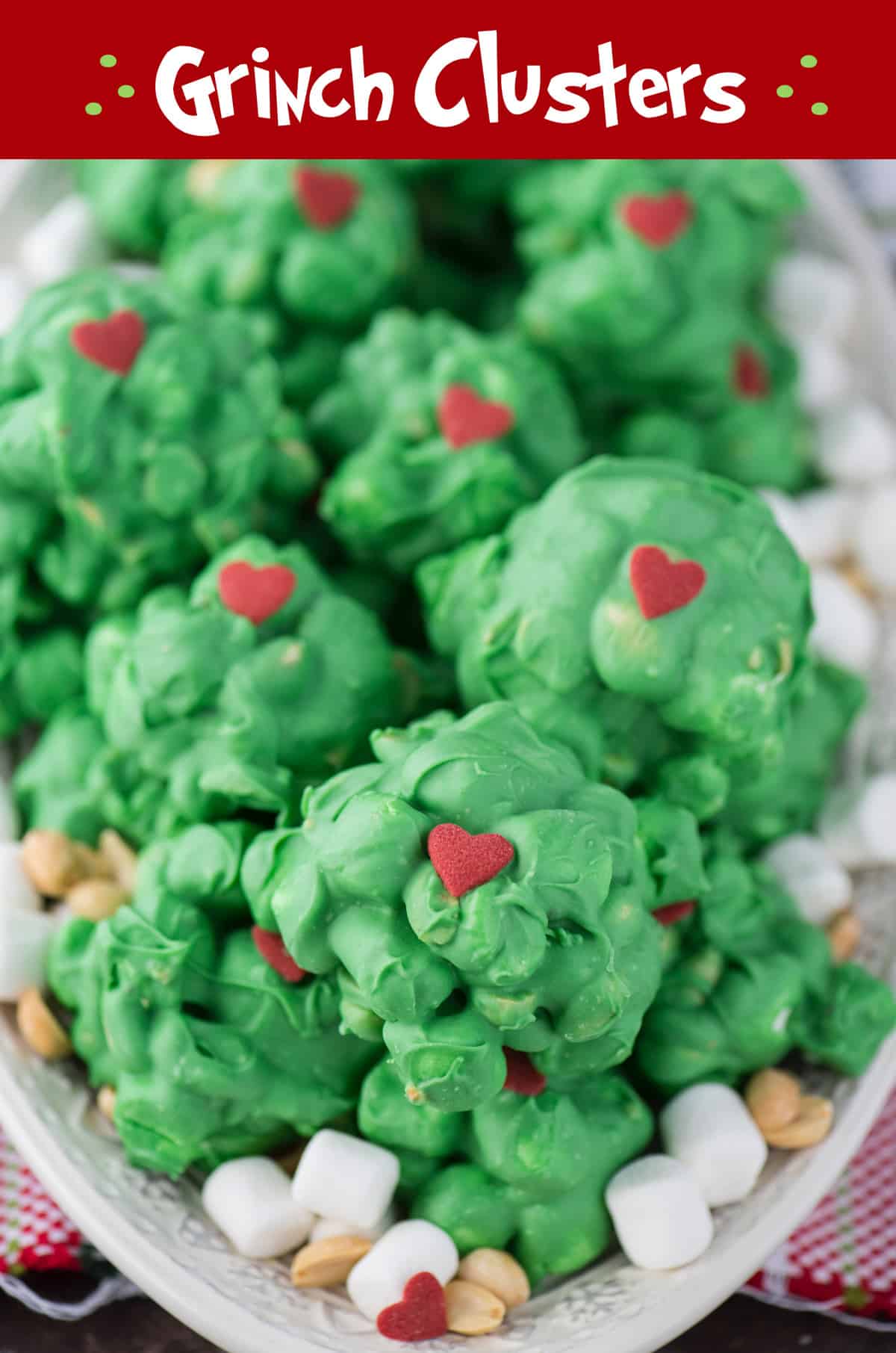 Grinch Peanut Marshmallow Clusters Grinch Food Idea grinch-peanut-marshmallow-clusters-grinch-food-idea
