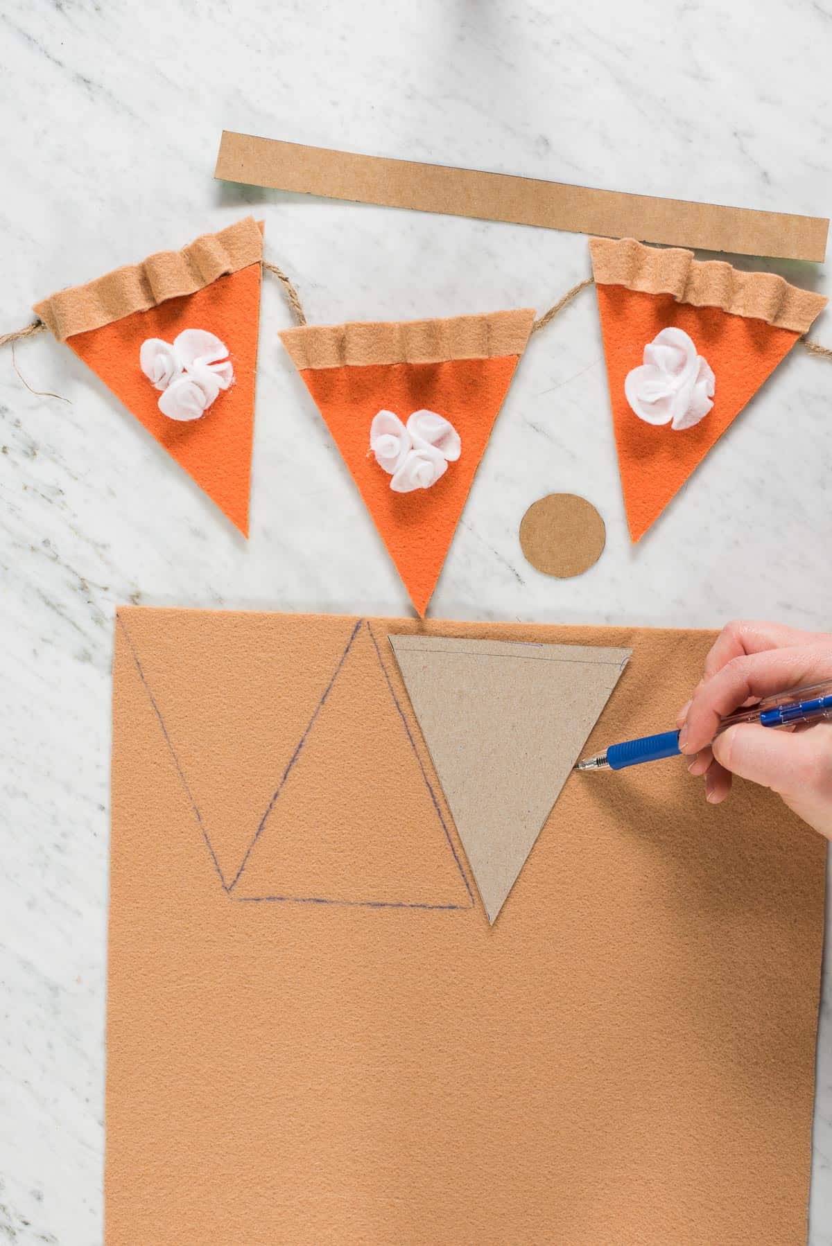 Pumpkin Pie Felt Garland Banner
