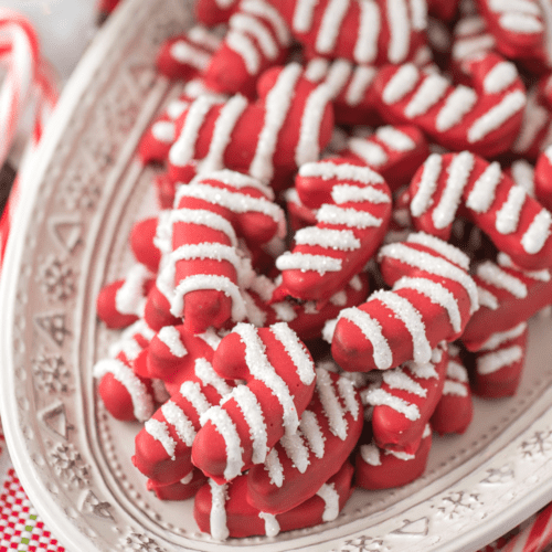 Candy Canes, Red + White Stripes, Hot Cocoa + Treats Holiday