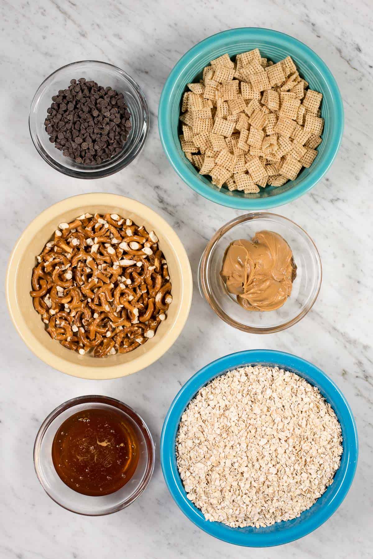 ingredients to make no bake granola bars