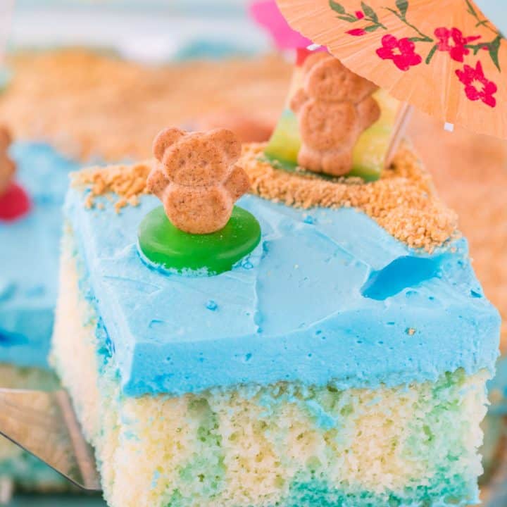 Beach Poke Cake