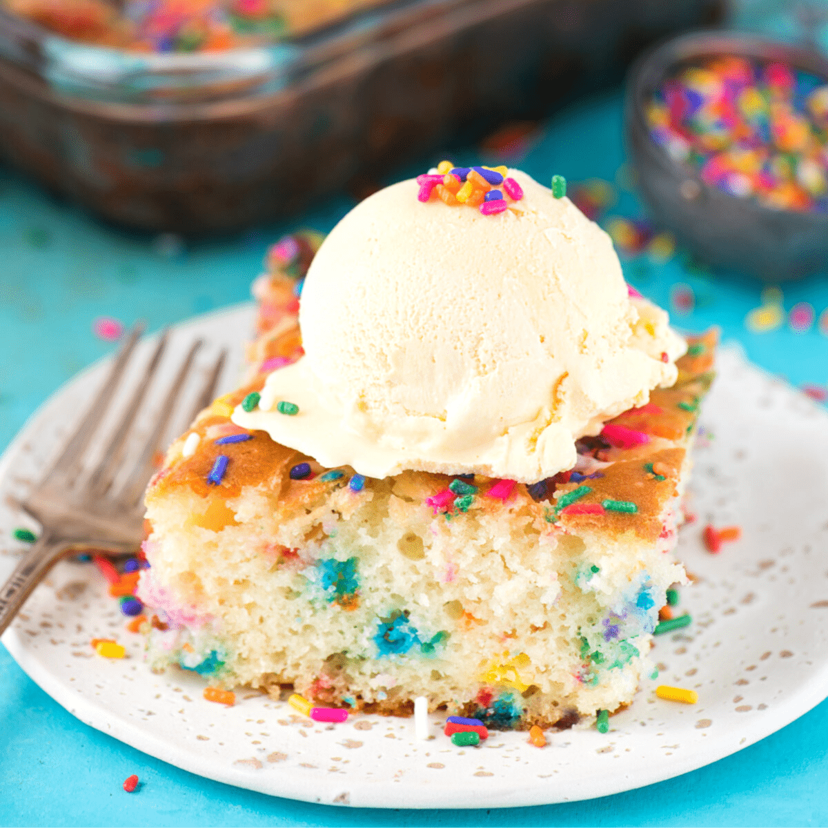 Funfetti Earthquake Cake