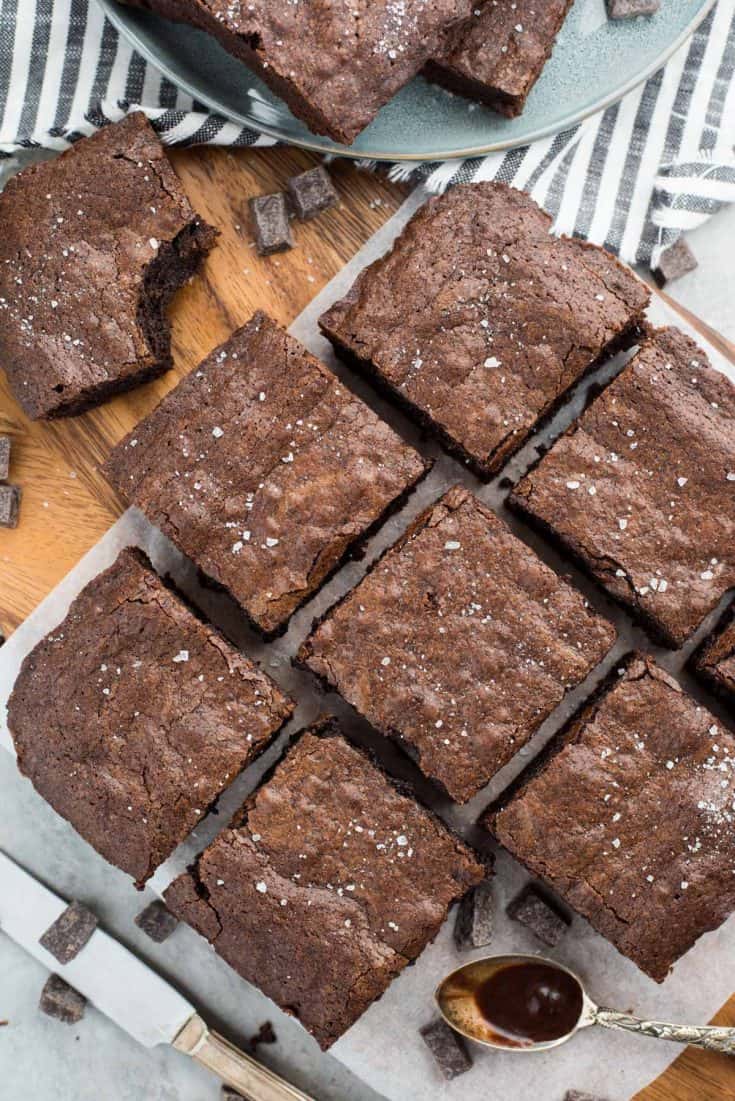 Homemade Brownies fudgy and chewy brownies! Tested gluten free too!
