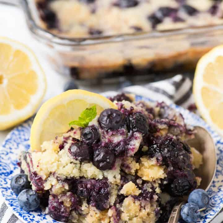 Lemon Blueberry Dump Cake