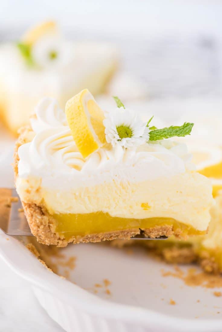No Bake Lemon Pudding Pie