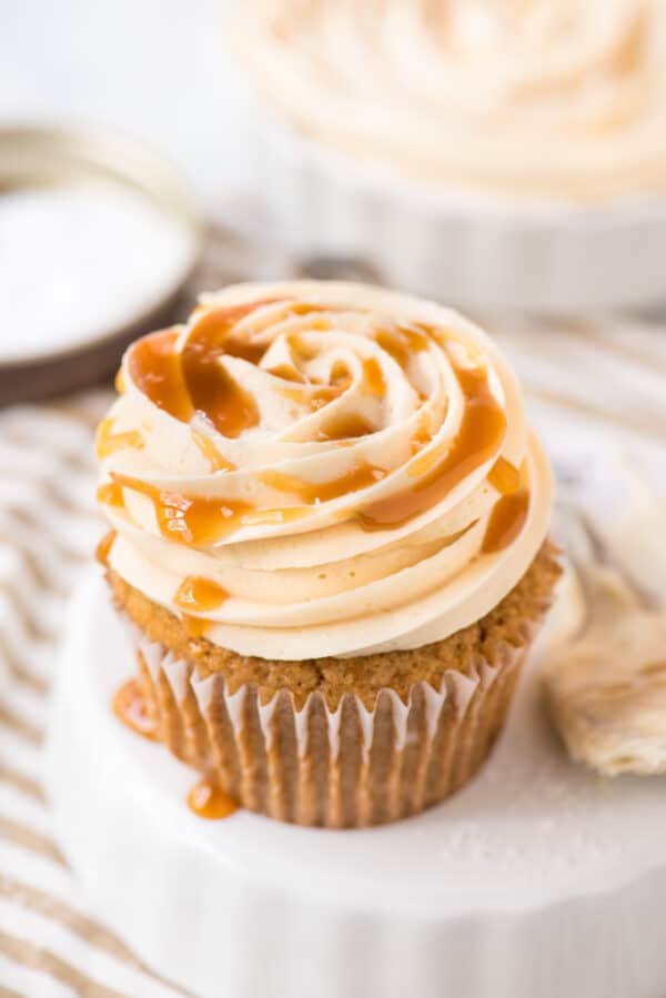 Salted Caramel Frosting - easy to make with 4 ingredients!