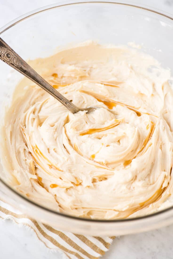 Salted Caramel Frosting - easy to make with 4 ingredients!