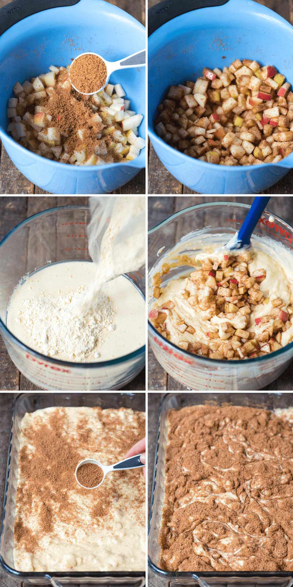 how to make apple coffee cake collage