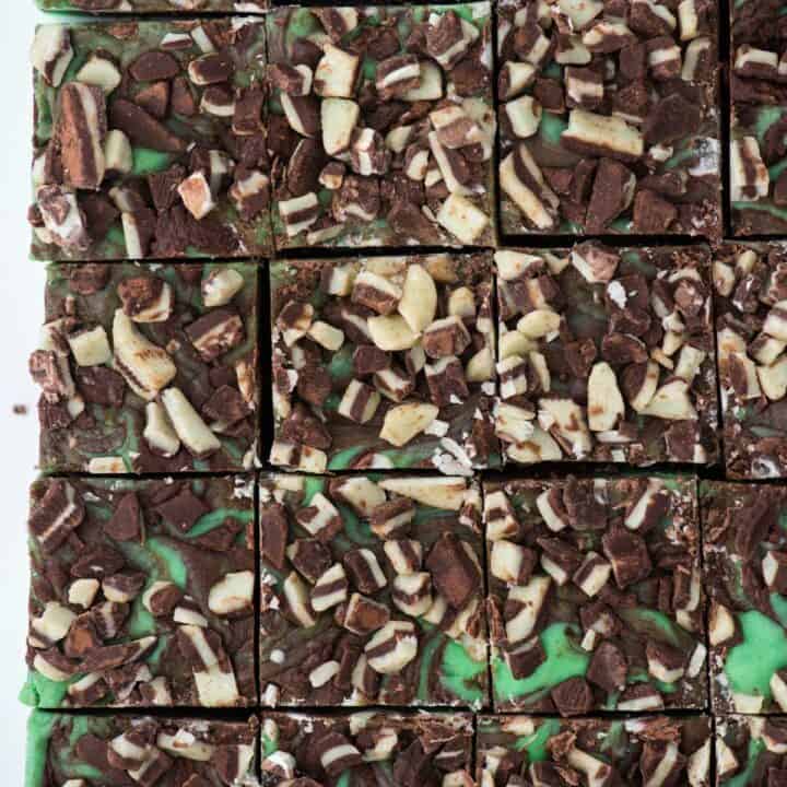 Microwave Mint Chocolate Fudge