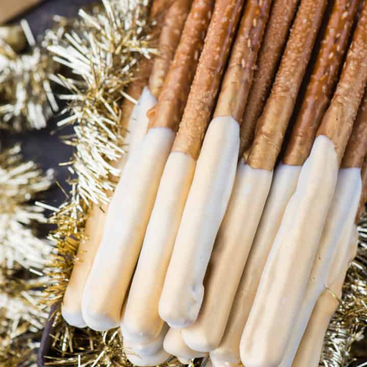 New Year's Eve Pretzel Rods