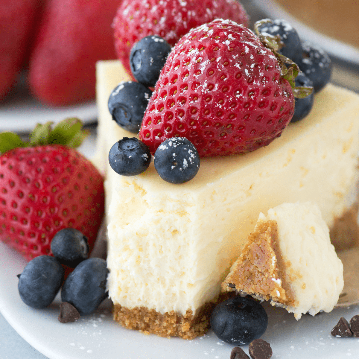 Classic Cheesecake Recipe - The best plain cheesecake!