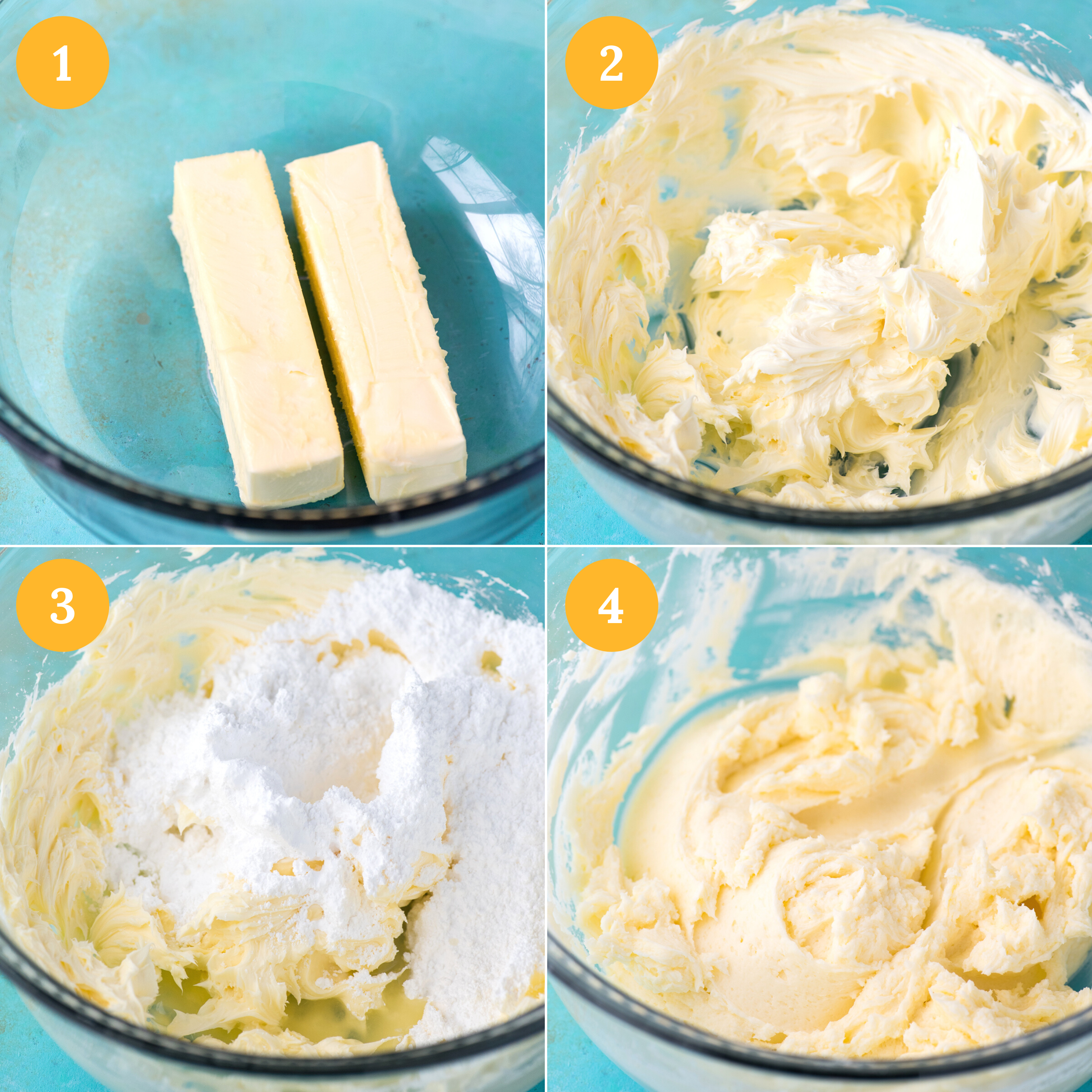 how to make lemon frosting collage image