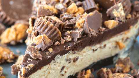 Copycat Costco Peanut Butter Chocolate Pie Recipe (No-Bake)