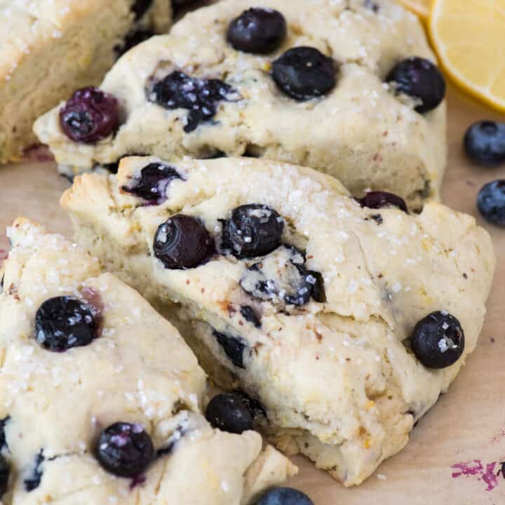 Lemon Blueberry Scones Flaky Tender And Ready In 1 Hour