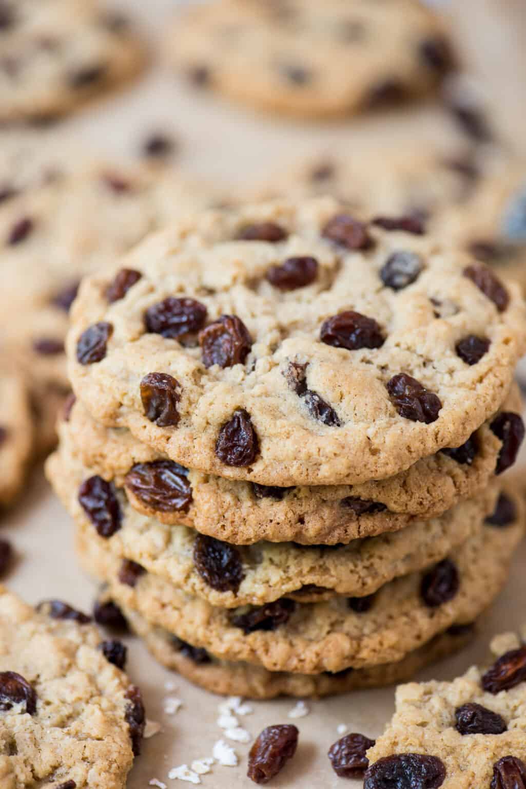 Soft And Chewy Oatmeal Raisin Cookies No Chill The First Year