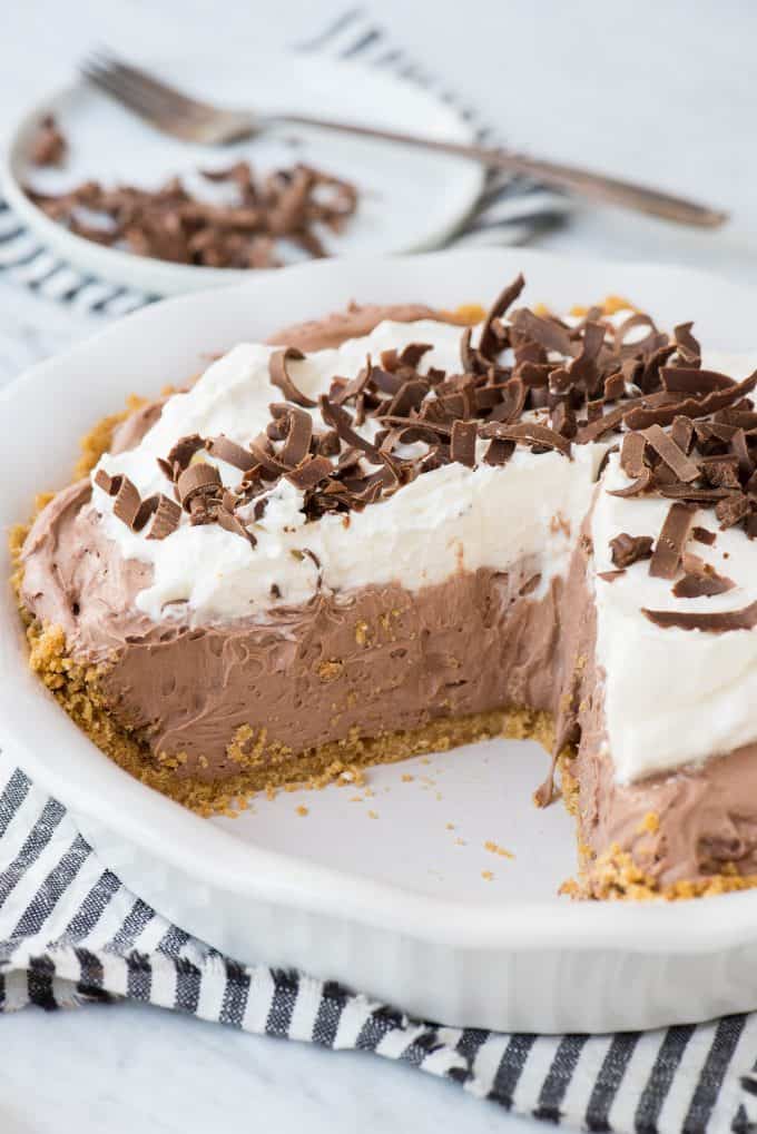 Chocolate Cream Pudding Pie Recipe - The First Year