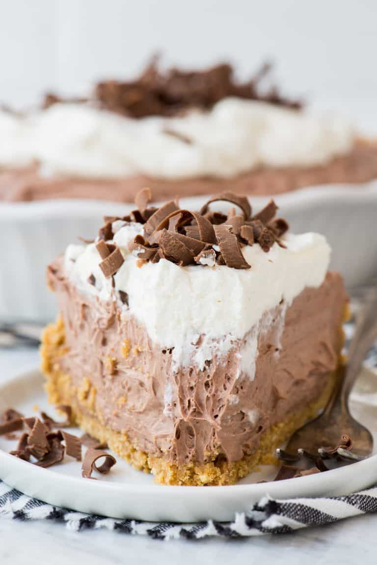 Chocolate Cream Pudding Pie Recipe - The First Year