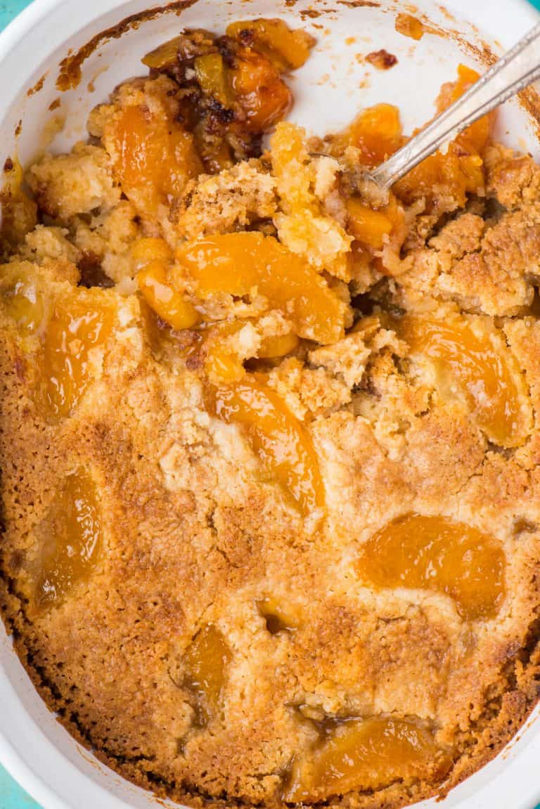 Peach Dump Cake (Easy!)