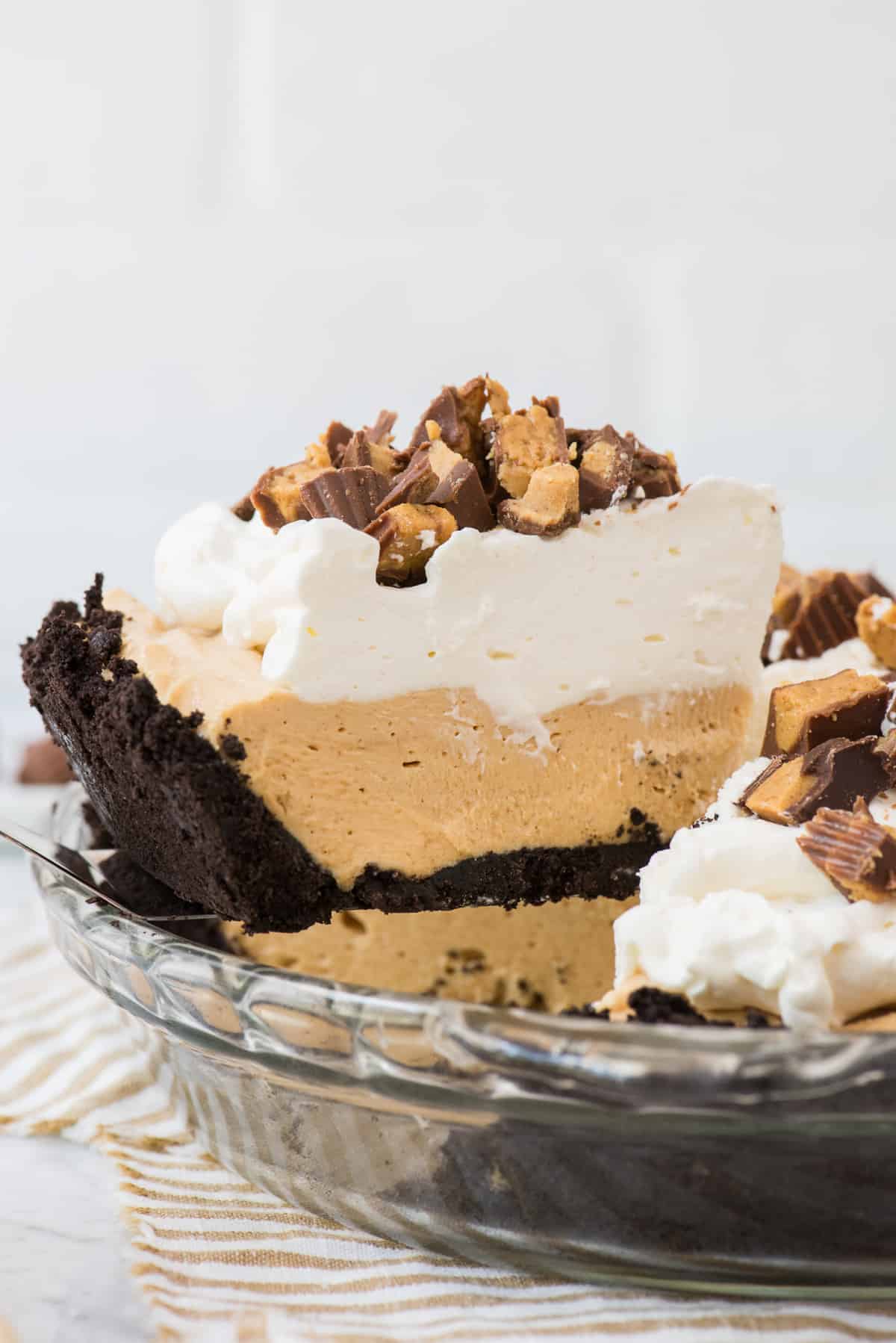 No Bake Peanut Butter Pie from The First Year Blog