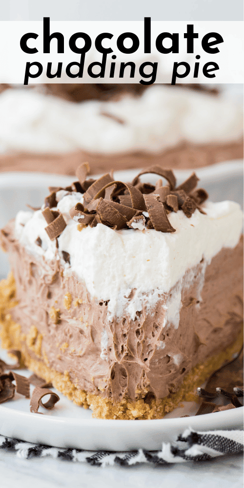 Chocolate Cream Pudding Pie Recipe - The First Year