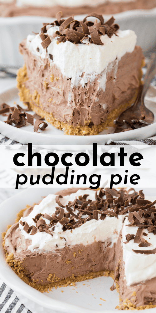 Chocolate Cream Pudding Pie Recipe - The First Year