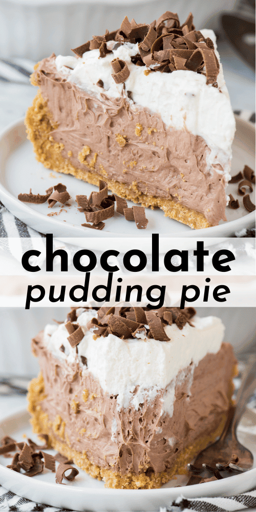 Chocolate Cream Pudding Pie Recipe - The First Year