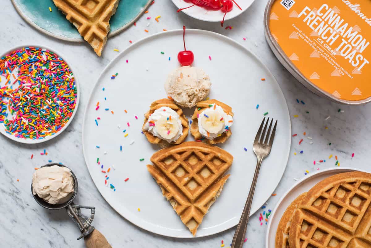 Ice Cream Waffles how to make fun Belgian waffles!
