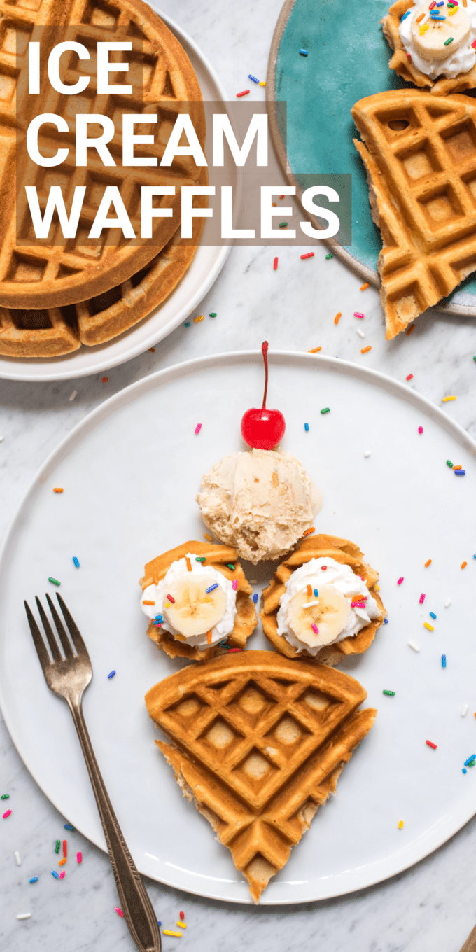Ice Cream Waffles how to make fun Belgian waffles!