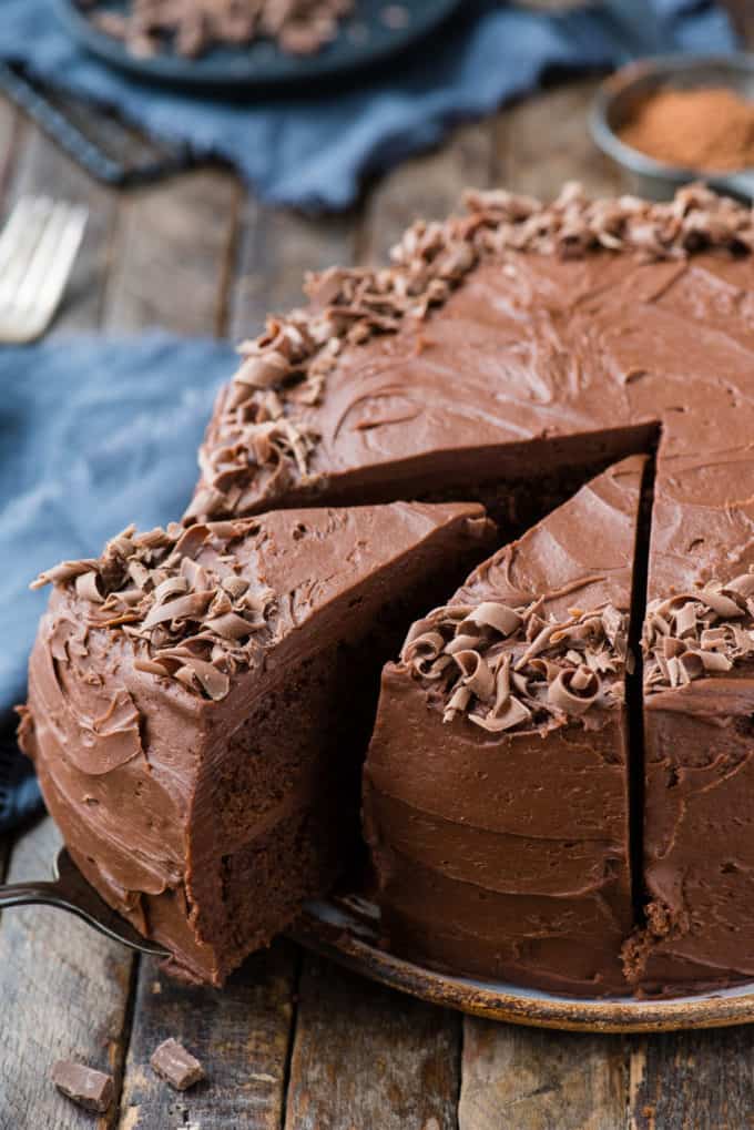 Homemade Chocolate Cake - moist chocolate layer cake for all occasions!