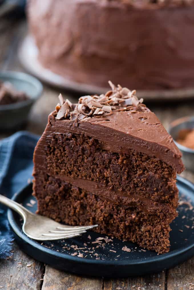 Homemade Chocolate Cake - moist chocolate layer cake for all occasions!