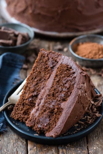 Homemade Chocolate Cake - moist chocolate layer cake for all occasions!