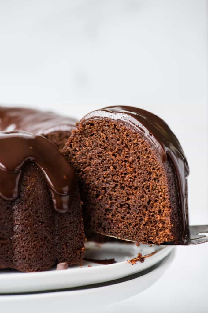 Glazed Chocolate Bundt Cake The First Year
