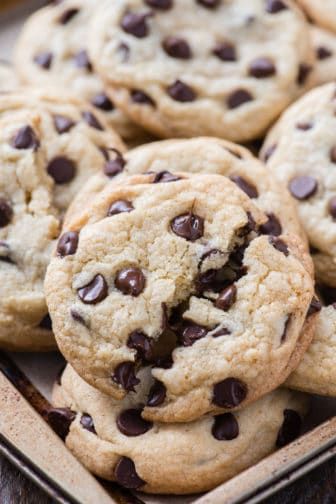 Chocolate Chip Cookies - easy and no chill chocolate chip cookie recipe!