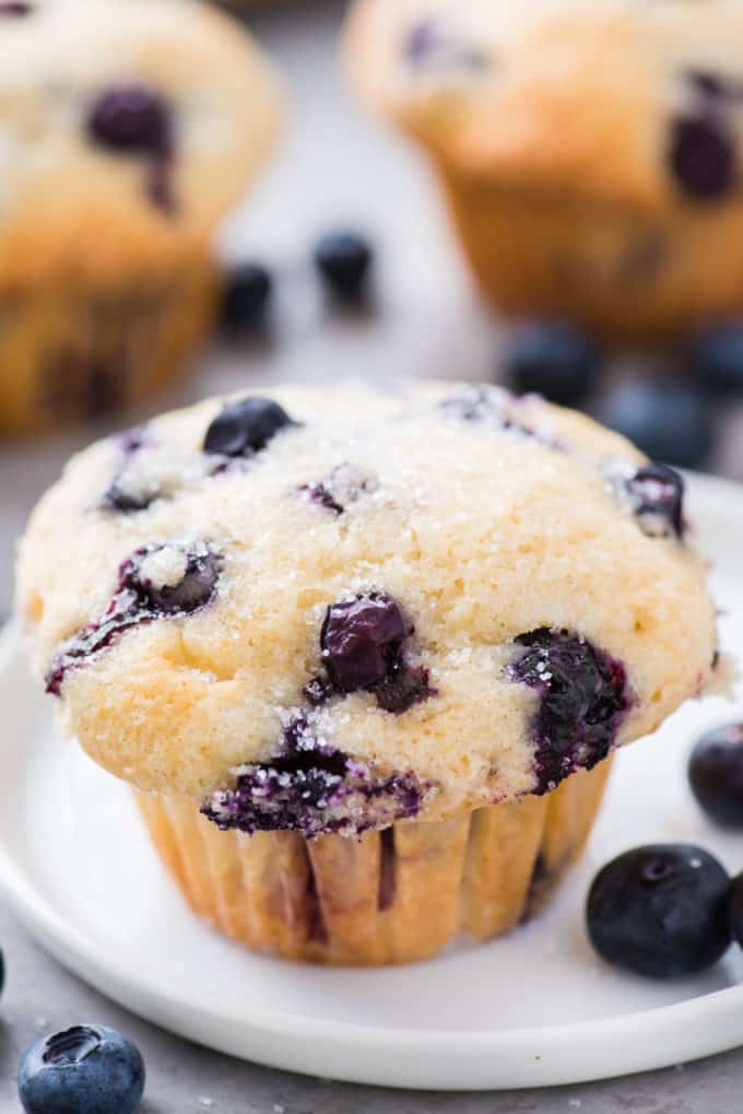 Blueberry Muffins Easy Blueberry Muffins With Fresh Or Frozen Blueberries
