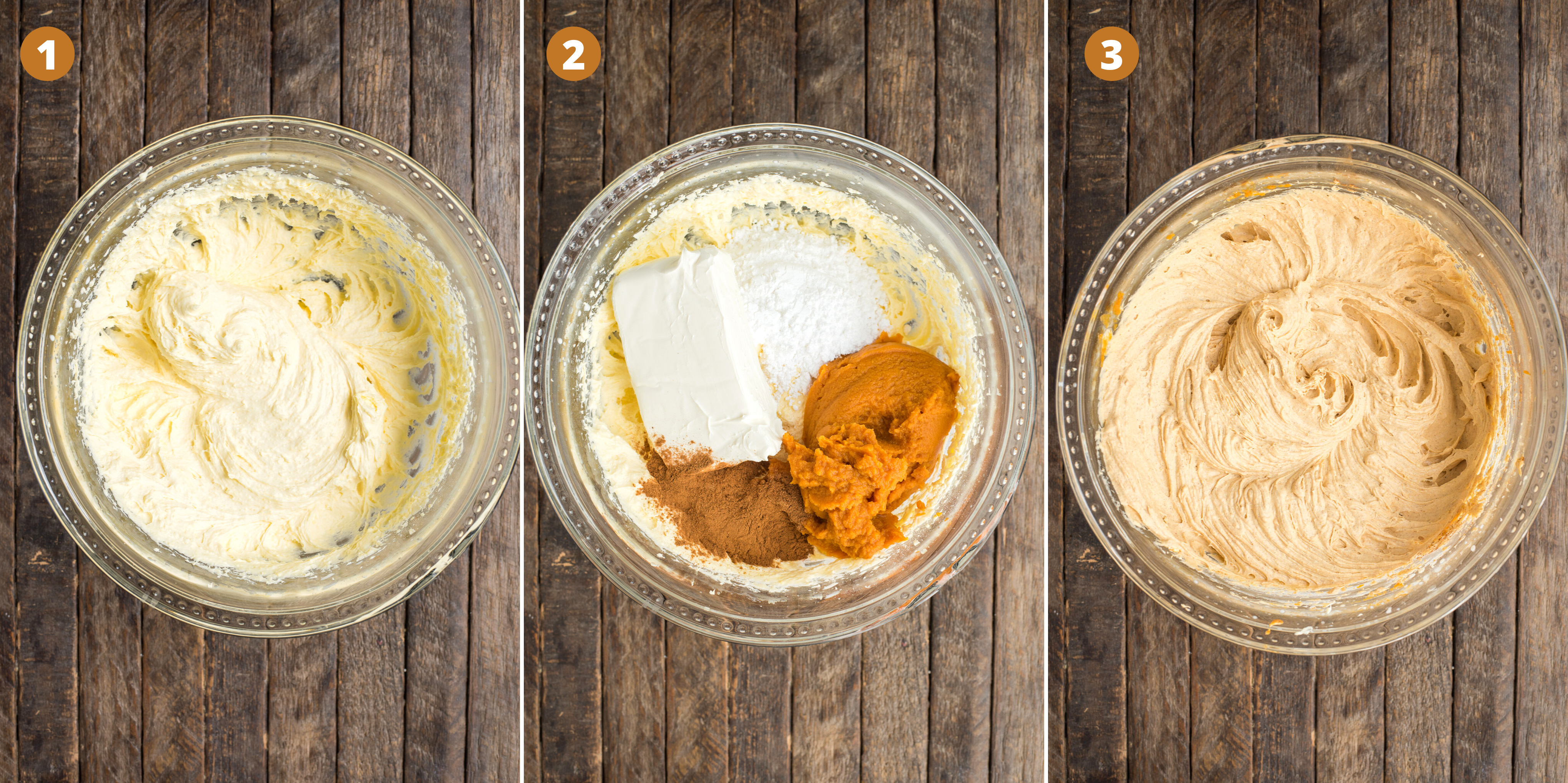 how to make pumpkin pie dip collage 
