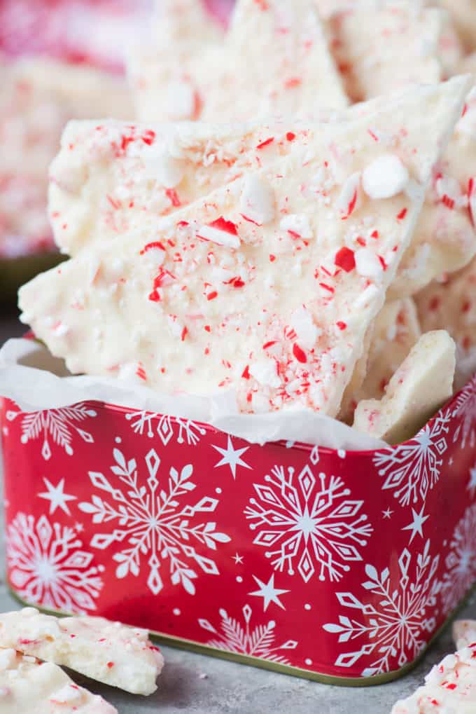 White Chocolate Peppermint Bark - The First Year